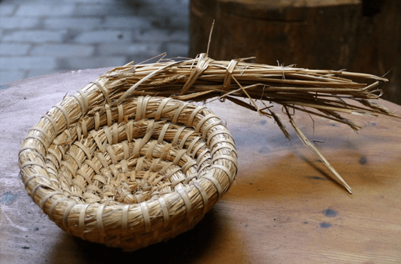 Reed Manual Labor Bottom Culture Basket Tradition