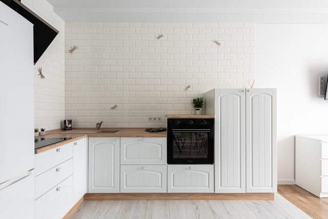 Contemporary kitchen with range cooker