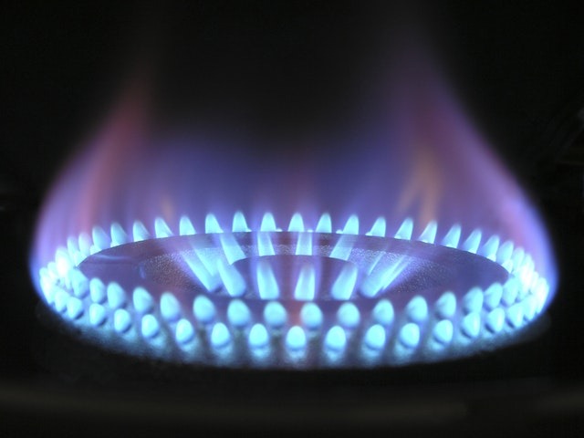 Gas stove flame