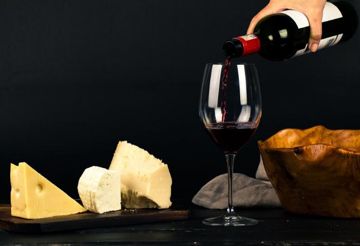 Cheese and wine