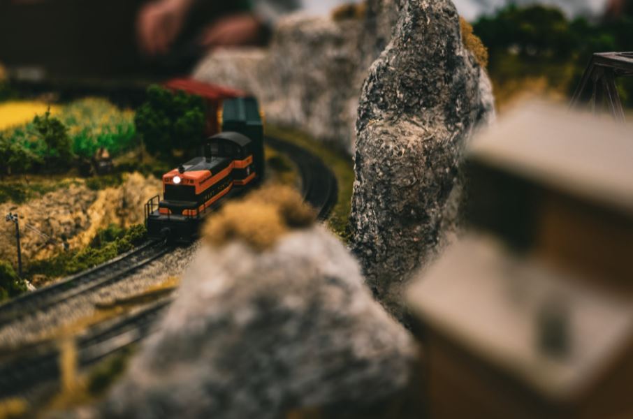 Model train layout