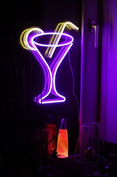 Hd Neon Wallpapers, Low Light, Lamp